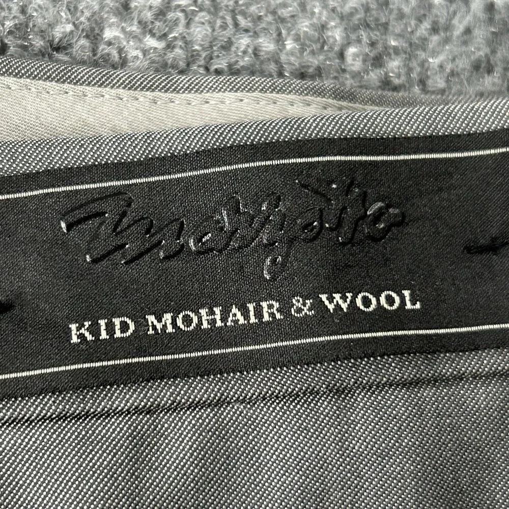 Riviera by‎ Jack Victor Pants Men 40 Kobe Grey Kid Mohair Wool Blend Unhemmed